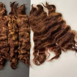0.40 ounce of Redhead Adult Mohair locks for rooting Dolls by Angora Mohtique image 7