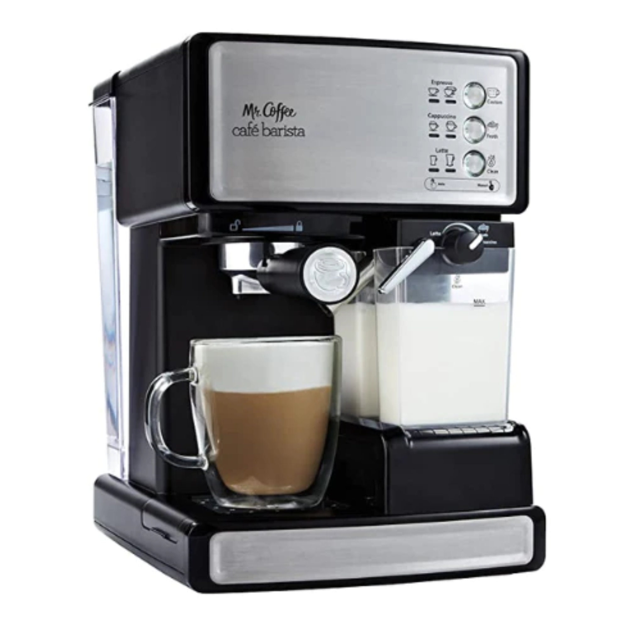 Mr. Coffee Espresso Cappuccino Maker Black Model ECM2 Makes 4 Cups Tested 