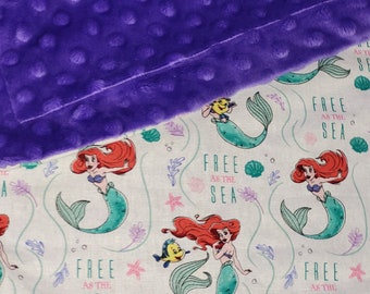 Handmade Little Mermaid Toddler Blanket