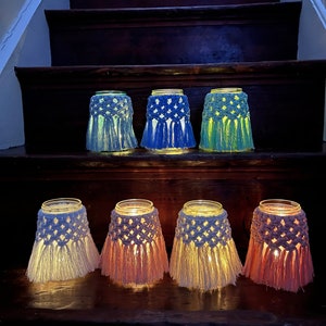 Handmade Macrame Jar Covers