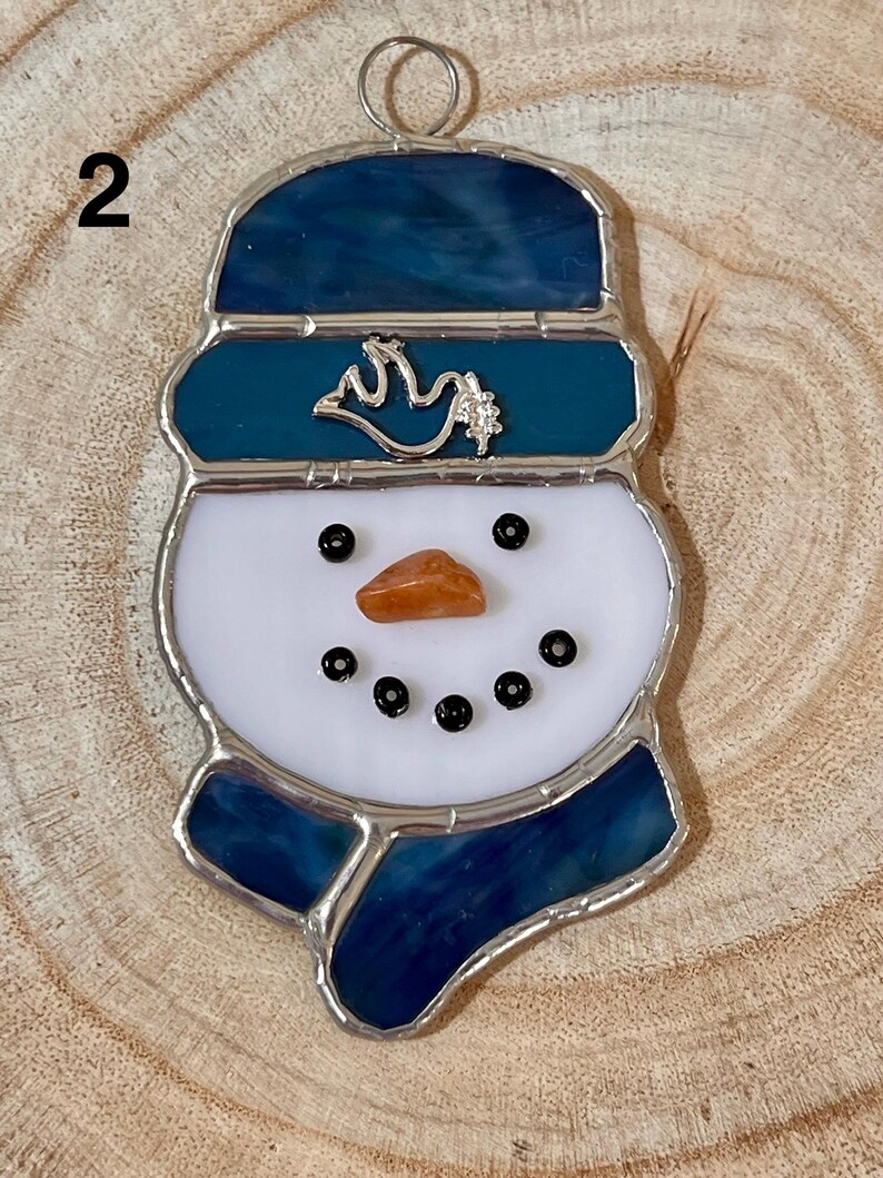 Seasonal Stained Glass Ornament - Etsy