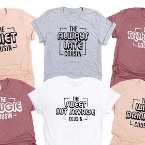 Cousin Shirt, The Sweer But Savage Cousin Shirt, Crazy Cousin Crew Tee, Cousin Birthday Shirts, Cousin Gift, Matching Cousin Shirt
