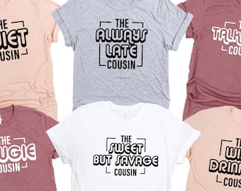 Cousin Shirt, The Sweer But Savage Cousin Shirt, Crazy Cousin Crew Tee, Cousin Birthday Shirts, Cousin Gift, Matching Cousin Shirt