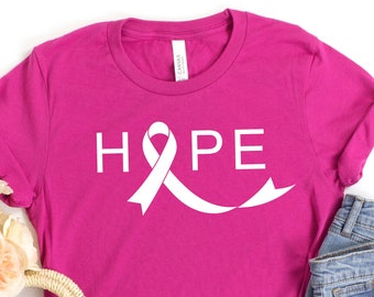 Hope Cancer Awareness-shirt: Pink Ribbon Survivor-shirt