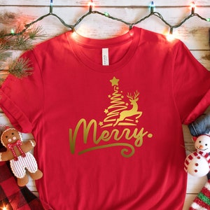 Passendes Familienshirt, Merry Christmas Tshirt, Merry Christmas Tshirt, Weihnachtsshirt, Weihnachtsshirt, Weihnachtsshirt Frauen, Merry Sweatshirt