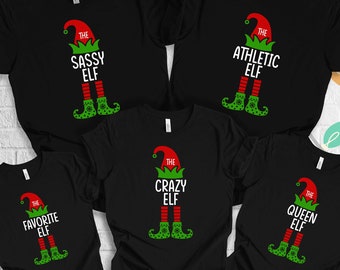 Custom The Elf Shirt, Custom Elf Shirt, Christmas Family Matching, Funny Christmas Shirt, Christmas Elf Shirts, Christmas Family Matching