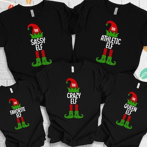 Custom The Elf Shirt, Custom Elf Shirt, Christmas Family Matching, Funny Christmas Shirt, Christmas Elf Shirts, Christmas Family Matching