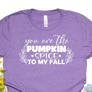 You Are the Pumpkin Spice to My Fall Shirt, Fall Coffee Shirt, Pumpkin Spice T-shirt, Halloween Pumpkin Latte Tee, Thanksgiving Gift Shirt