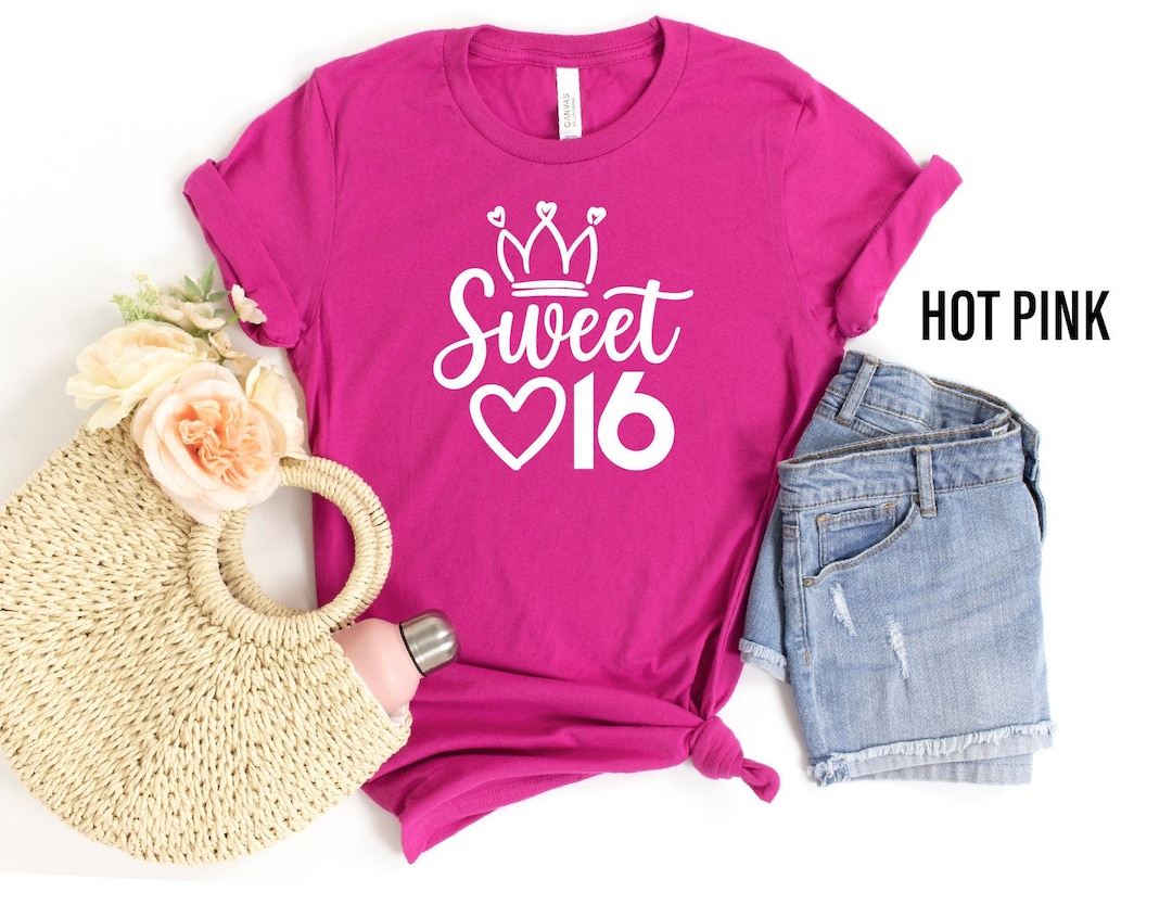 sweet-16-shirt16th-birthday-shirt-sixteenth-birthday-gift-etsy