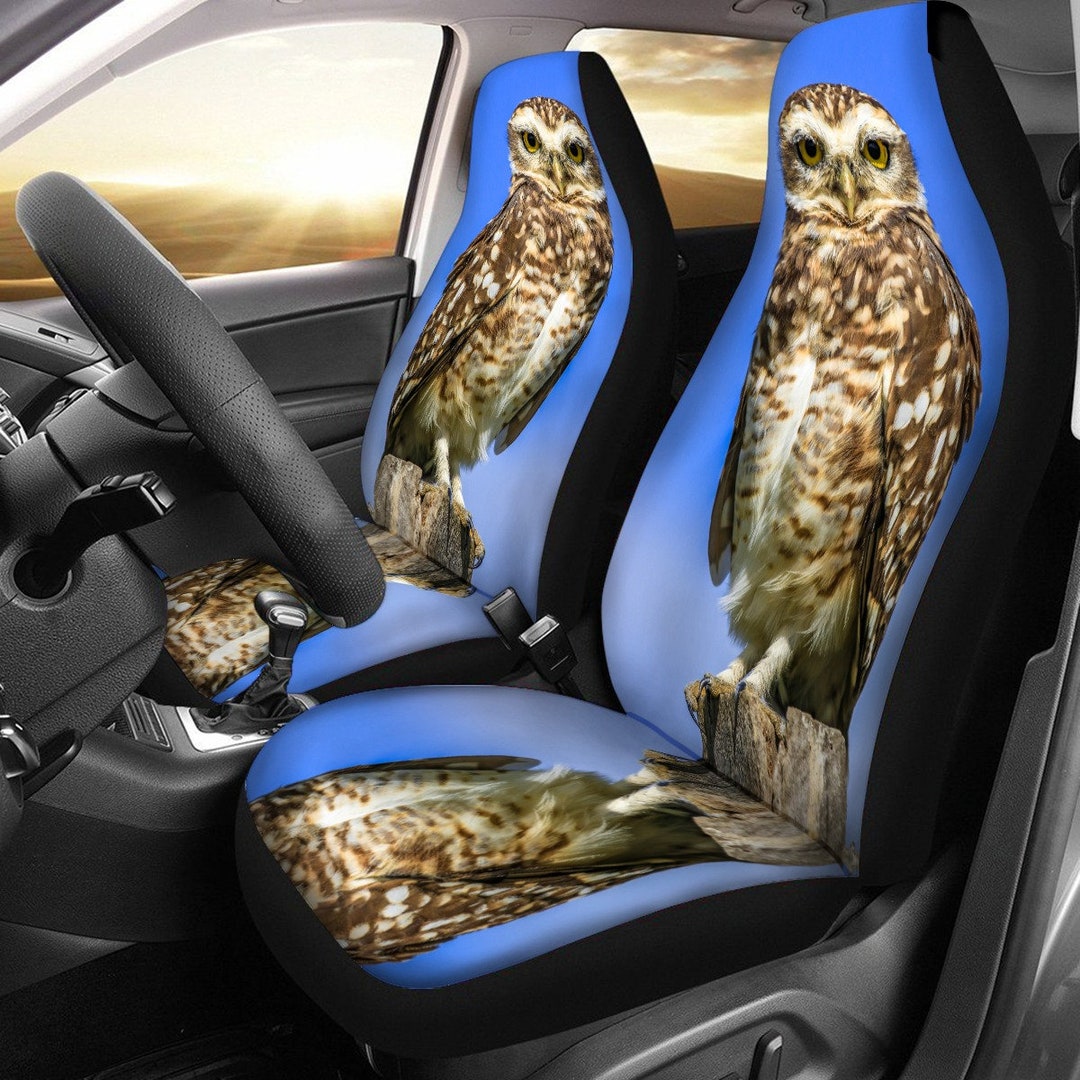 Owl Seat Covers 2 Front Seat Covers Pair of Covers Seat Car Etsy