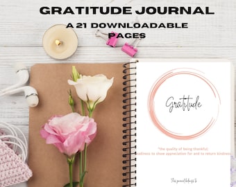 Gratitude Journal Printable Gratitude Printable Mindfulness Journal Printable