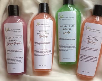 Baño de burbujas de aromaterapia natural: sin sulfatos, a base de plantas