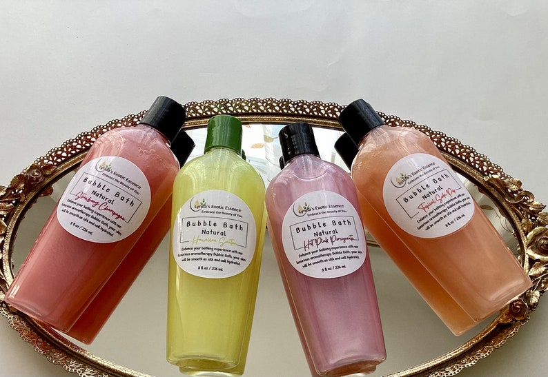Natural Bubble Bath Bubble Bath Liquid Sulfates Free Bubble Etsy