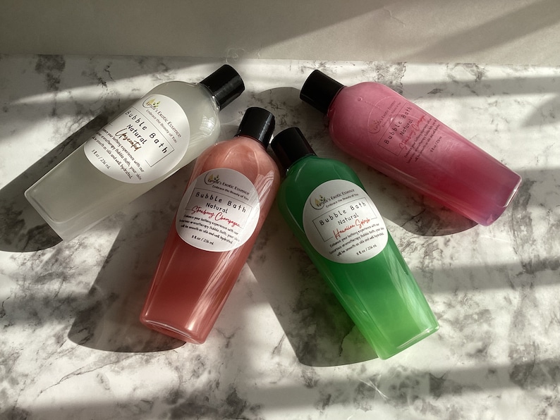 Natural Bubble Bath Bubble Bath Liquid Sulfate Free Bubble Etsy