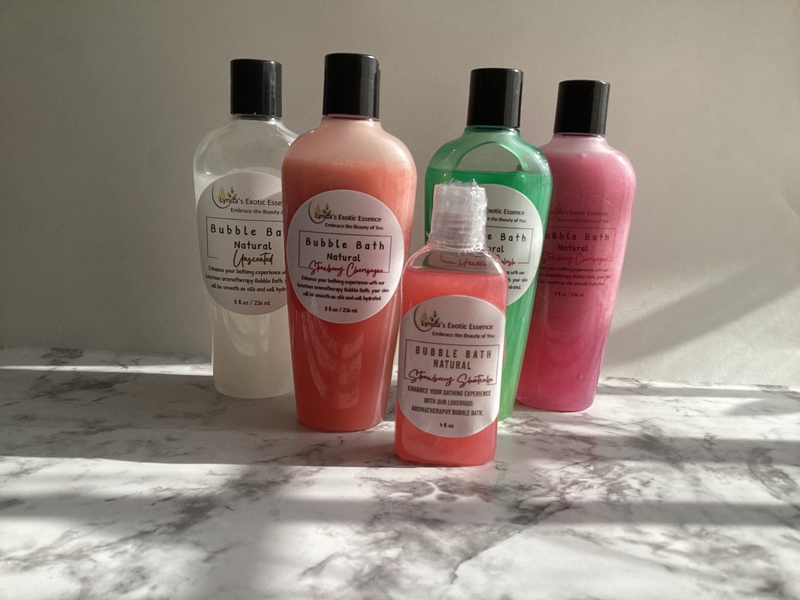 Natural Bubble Bath, Bubble Bath Liquid, Sulfate Free Bubble Bath Etsy