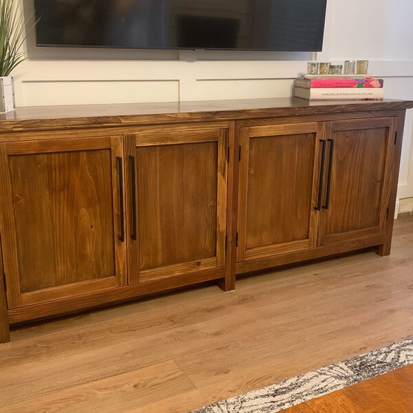 Large Media Console Etsy