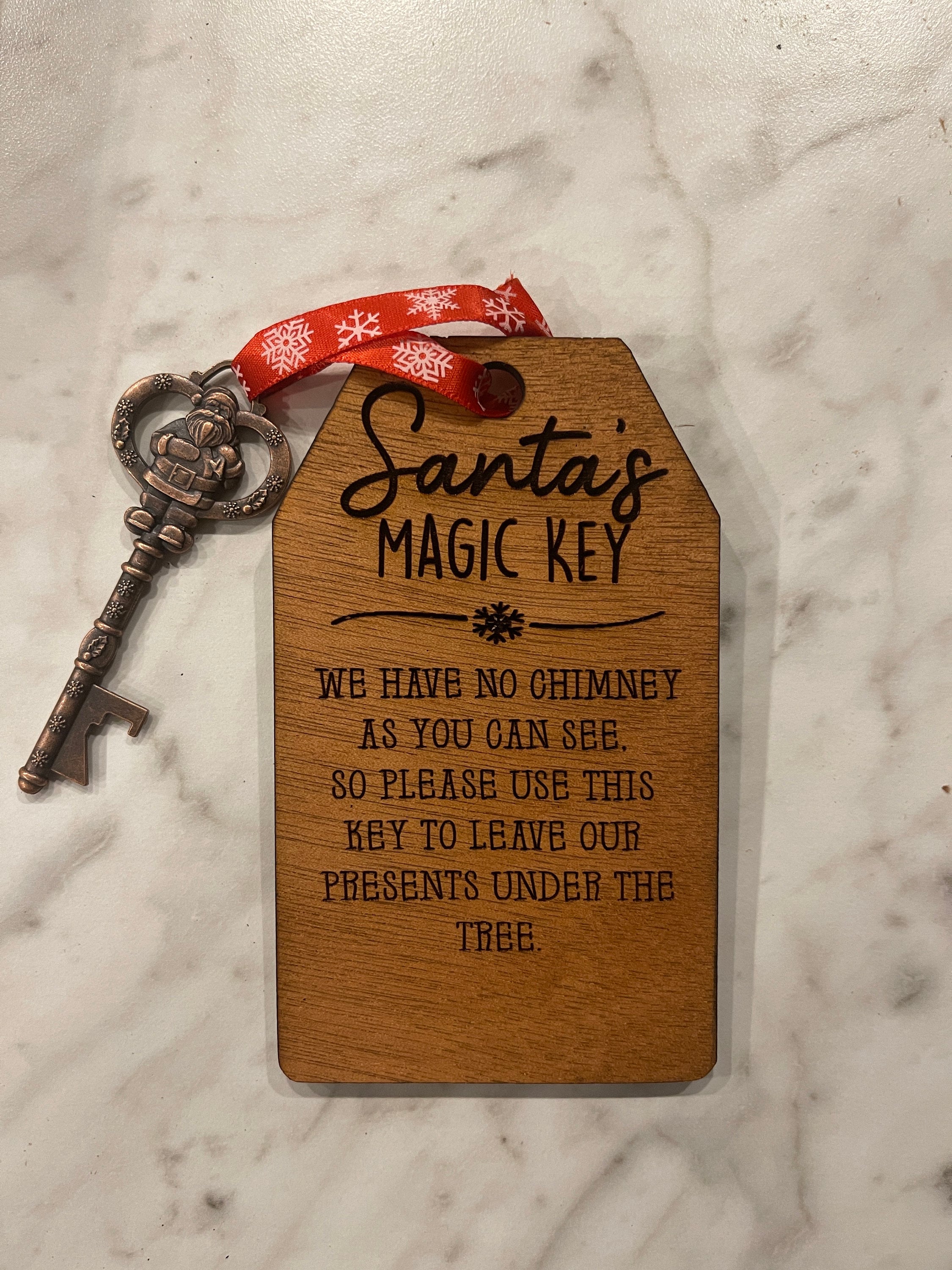 Santa's Magic Key With Tag for Homes, Without Chimneys : 