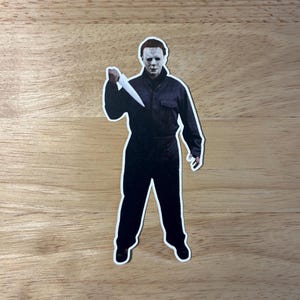 マイケル・マイヤーズ ステッカー、ハロウィン、クラシックホラー映画、防水