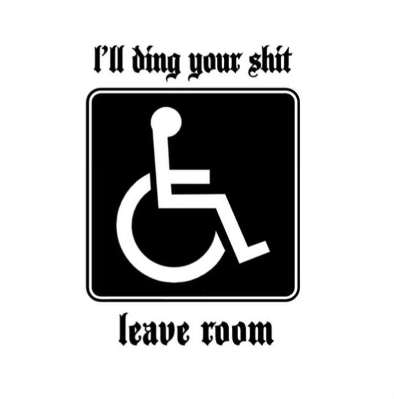 Wheelchair Ramp Vinyl Window Sticker Etsy