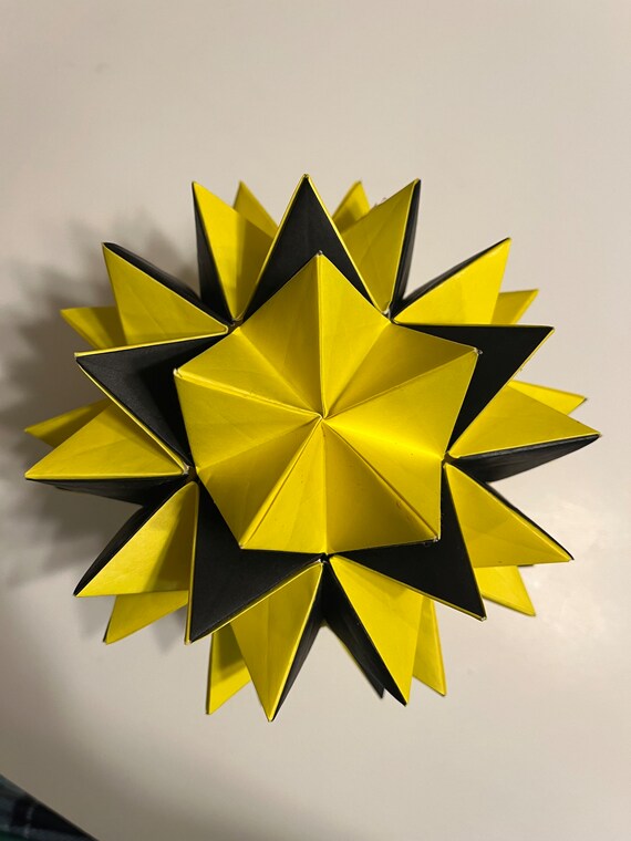 Origami Revealed Flower popup Star Etsy