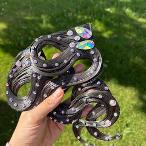 Crystal Rhinestone Latin Dance Hair Piece: Ballroom Competition Clip Freestyle Circus Accessory image 7