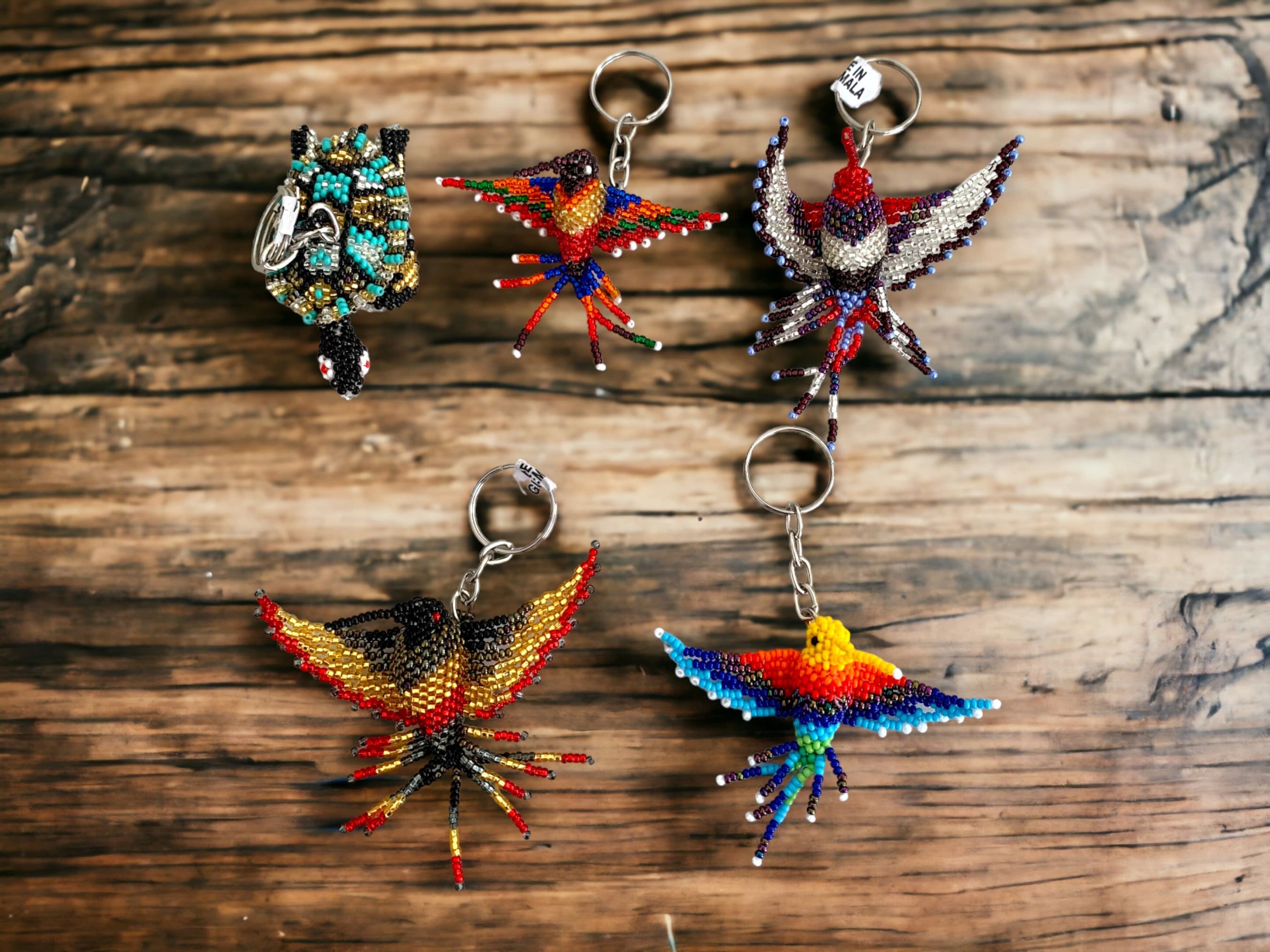 Handmade Beaded Keychains Small Keychains Etsy