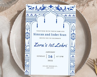 Lohri Invitation | Lohri Celebration | Editable DIY | Digital Download | Instant Download