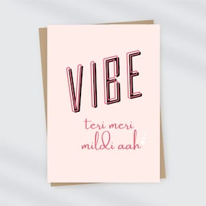 Vibe Teri Meri | Valentines Card | 5x7 Digital Printable Card