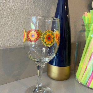 Retro Wine Glass