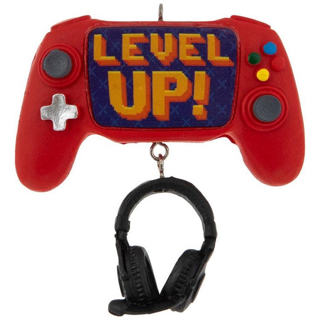 Red Game Controller Robe Red Game Controller & Headphones Christmas Ornament - Etsy