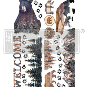 Decor Transfers - Cabin Getaway (24” x 35”) - 2 sheets