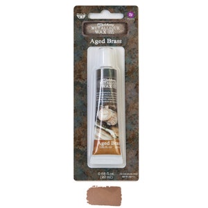 Finnabair Art Alchemy Metallique Wax - Aged Brass (20 ml. / .68 oz.)