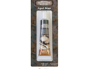 Finnabair Art Alchemy Metallique Wax - Aged Brass (20 ml. / .68 oz.)