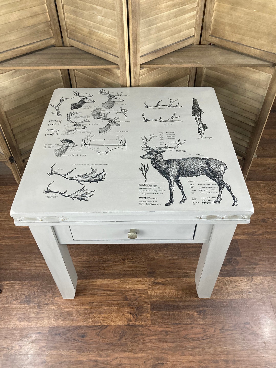 Rustic Farmhouse Side / End Table Nightstand / Bedside Table - Etsy