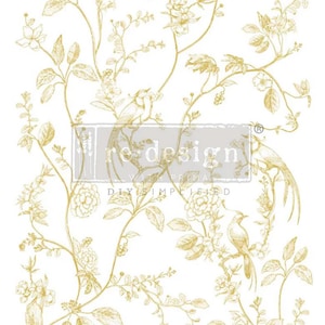 Decor Transfers - Kacha Gold A Bird Song (18” x 24”) - 2 sheets