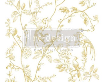 Decor Transfers - Kacha Gold A Bird Song (18” x 24”) - 2 sheets