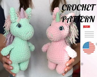 Wzór szydełkowy Mały Jednorożec Instrukcja PDF - Amigurumi Jednorożec - Łatwy wzór szydełkowy