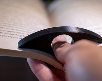 Book Page Holder | One Handed Book Spreader | Thumb Page Holder | Book Accessories | Gift for Readers/Book Worms