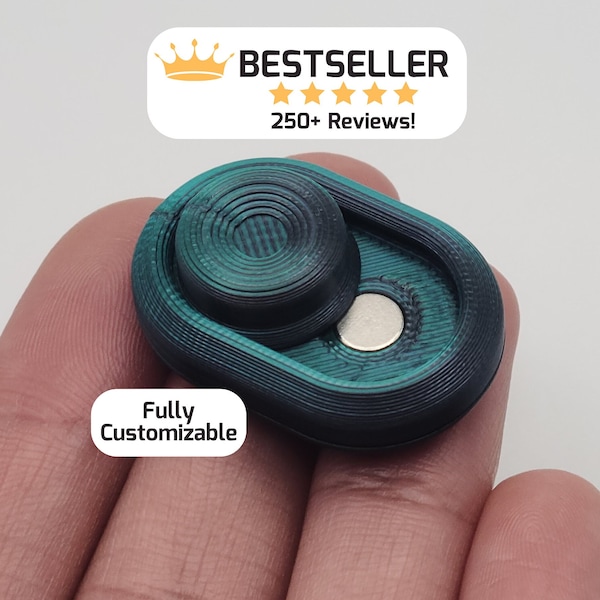 Magnetic Haptic Slider Fidget Toy | Customizable and Multicolor EDC Fidget | Toggle Switch