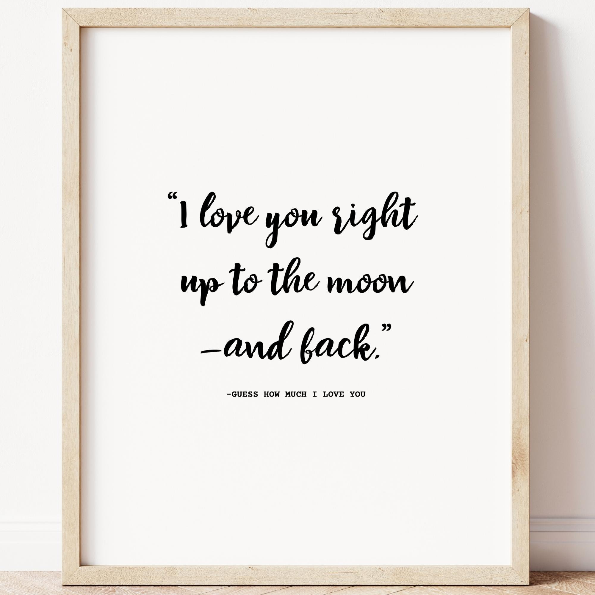 Guess How Much I Love You Book Quote, Digital Download, Printable Nursery  Wall Art Quote - Etsy, image size:2000x2000