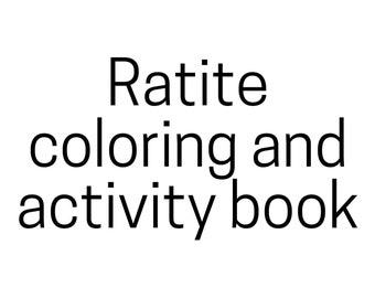 Hojas de actividad y coloración de Ratite