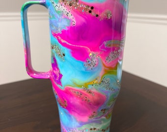 Custom Tumbler KK Vibes- Personalized Custom Made Epoxy Tumbler