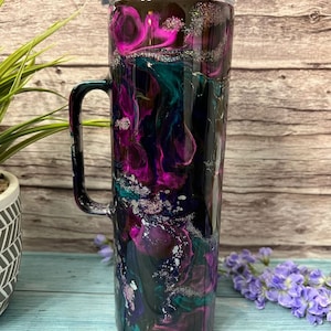 Custom Rose Garden Tumbler: Personalized Epoxy Stainless Steel Cup