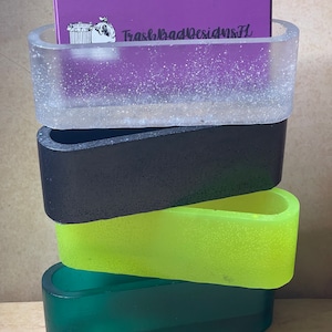 Simple Resin Business Card Holder, various colors