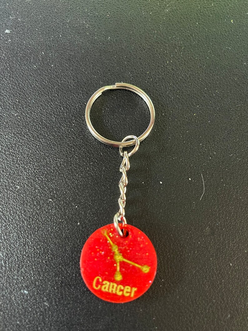 Handmade Resin Astrological Keychains - Etsy