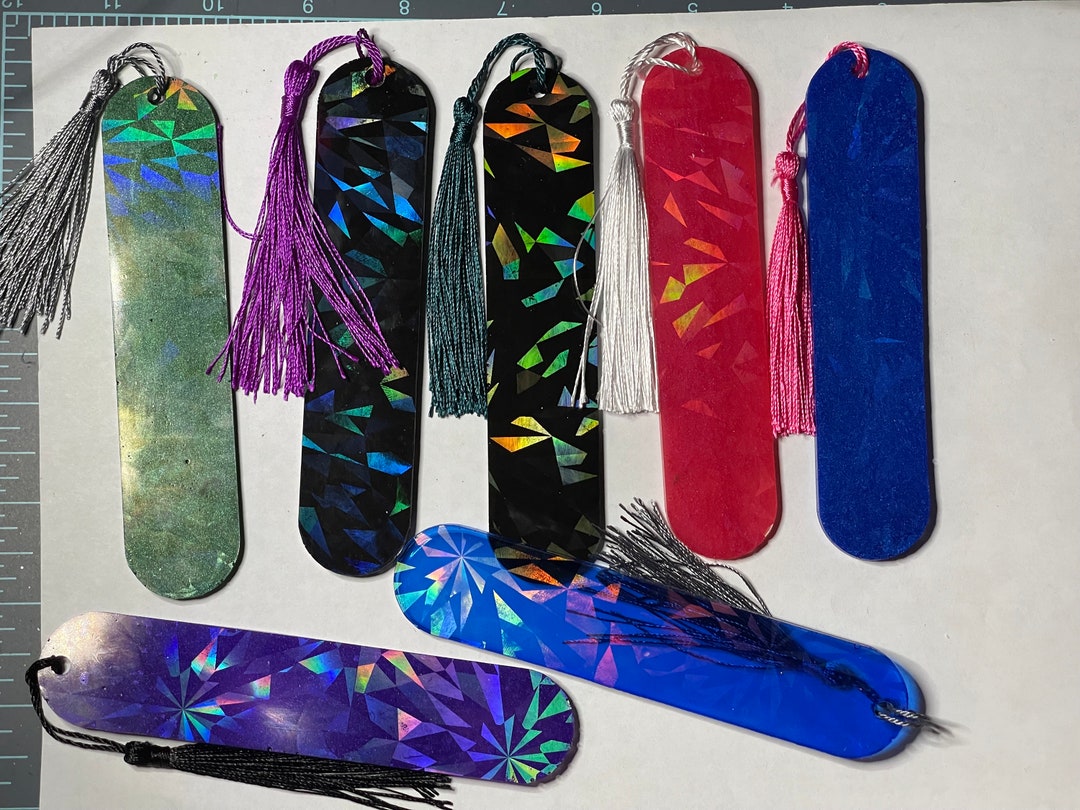 Imperfect Resin Holographic Bookmarks Etsy