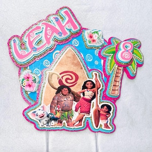 Handmade Moana Cake Topper: 3D Birthday Party Decoration