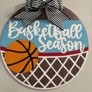 Hand painted Basketball Door Hanger