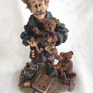 Figura de elfo Wee Folkstone de Boyds Bears / 1996, resina, fabricante de osos T.H. 'Bean' #36400