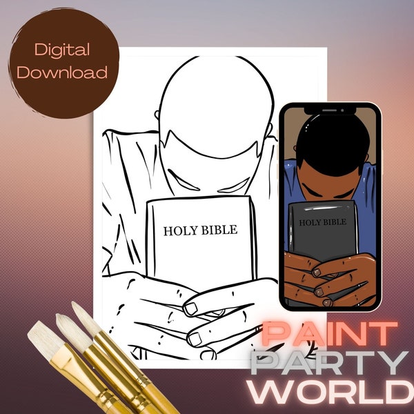 Utskrivbar canvas/Förritad konturcanvas/Gör-det-själv-canvas/Fest/Målarkit/PNG/målarfest/Vuxna